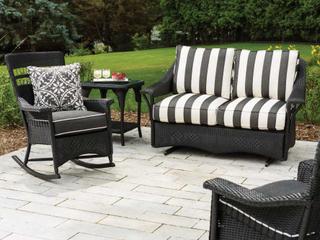 Lloyd Flanders Nantucket Wicker Outdoor Patio Lounge Set