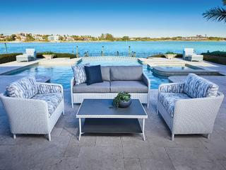 Lloyd Flanders Visions Aluminum Cushion Lounge Set