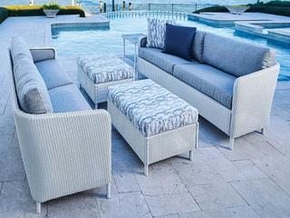 Lloyd Flanders Visions Wicker Outdoor Patio Lounge Set