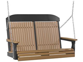 LuxCraft Recycled Plastic 4' Classic Outdoor Patio Swing