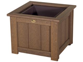 LuxCraft Recycled Plastic 24 Square Planter