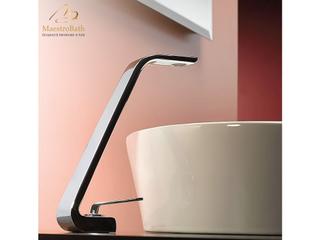 Lussuria Single Handle Bathroom Sink Faucet  Polished Chrome  High