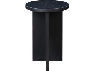 Grace Accent Table Black Oak Sculptural