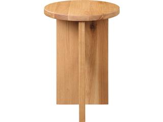 Grace Round Wood Natural Oak End Table