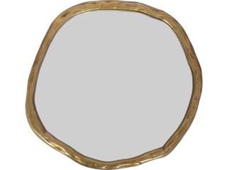 Moe's Home Foundry Brushed Gold Round Wall Mirror