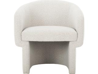 Franco Fabric Accent Chair in Oyster White