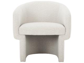 Moe's Home Franco White Fabric Accent Chair