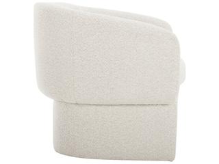 Moe's Home Franco White Fabric Accent Chair