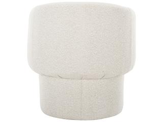 Moe's Home Franco White Fabric Accent Chair
