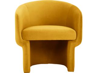 Moe's Home Yellow Fabric Accent Chair