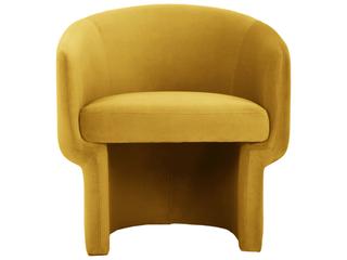 Moe's Home Yellow Fabric Accent Chair