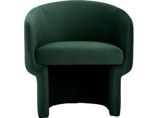 Franco Upholstered Accent Chair in Dark Green Recycled Polyester