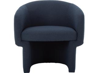Franco Upholstered Accent Chair in Blue Fabric