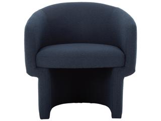 Moe's Home Franco Blue Fabric Accent Chair