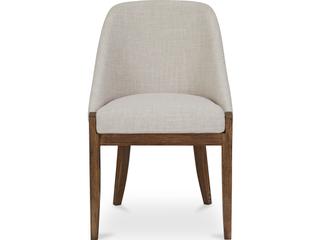 Edward Dining Chair in Heather Beige Performance Fabric