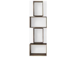 Mercana Simul Brown Wood 2 Shelves Modular Shelving Unit