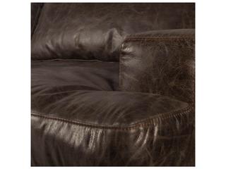 Mercana Colburne I Brown Leather Body Wood/Iron Frame Club Chair