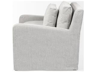 Mercana Denly III 38 X 38.25 X 34.5 Frost Gray Slipcover Upholstered Arm Chair