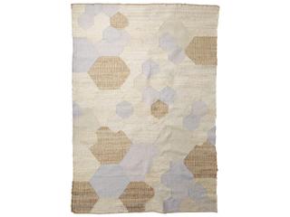 Mercana Mayson 5x8 Cream Multi-Colored Honeycomb Pattern Area Rug