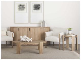 Mercana Evelyn Light Brown Round End/Side Table