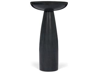 Bellancia Nero Black Marquina Marble Pedestal Side Table