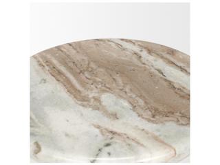 Mercana Bellancia Rosa Pink Marble Pedestal Side Table