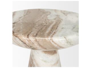 Mercana Bellancia Rosa Pink Marble Pedestal Side Table