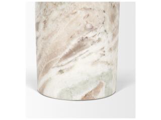 Mercana Bellancia Rosa Pink Marble Pedestal Side Table