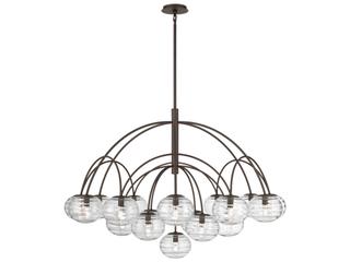 Metropolitan Lenora 19-Light Dark Bronze Globe Chandelier