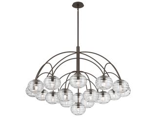 Metropolitan Lenora 19-Light Dark Bronze Globe Chandelier