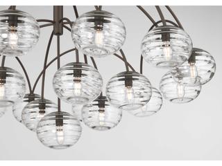 Metropolitan Lenora 19-Light Dark Bronze Globe Chandelier