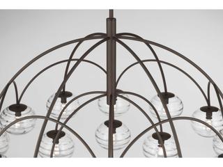 Metropolitan Lenora 19-Light Dark Bronze Globe Chandelier