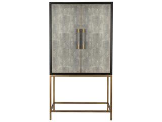 Moe's Home Mako Oak Wood Grey Bar Cabinet