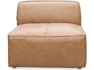 Form Slipper Chair Tan Leather Modular
