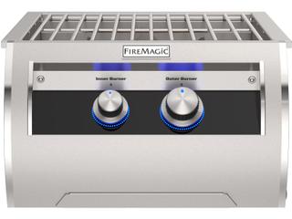 PowerBurner 2-Burner Gas Built-In Grill with Stainless Steel Grid