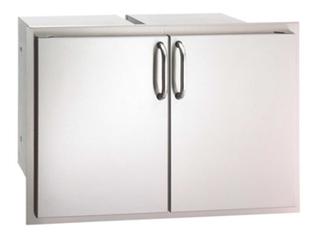 Fire Magic Select Stainless Steel Double Door Access with Dual Drawer & Trash Tray
