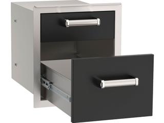 Fire Magic Echelon Black Double Drawer