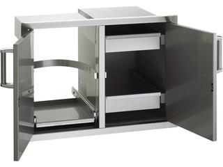 Fire Magic Double Doors with Trash Tray & Dual Drawers