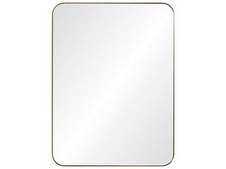 Mirror Home Brushed Brass Rectangular Wall Mirror