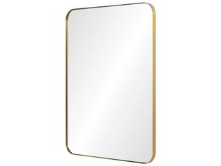 Mirror Home Brushed Brass Rectangular Wall Mirror