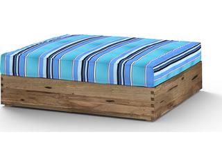 MamaGreen Aiko Teak Cushion Patio Ottoman