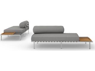 MamaGreen Albatross 316 Stainless Steel Sectional Left Hand Outdoor Loveseat