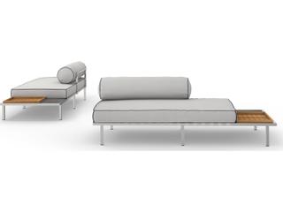 MamaGreen Albatross 316 Stainless Steel Sectional Left Hand Outdoor Loveseat