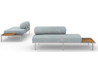 MamaGreen Albatross 316 Stainless Steel Sectional Left Hand Outdoor Loveseat