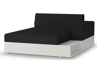MamaGreen Boulevard Aluminum Left Hand Outdoor Patio Chaise Lounge