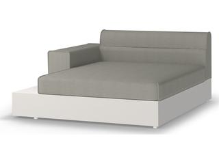 MamaGreen Boulevard Aluminum Right Hand Patio Chaise Lounge