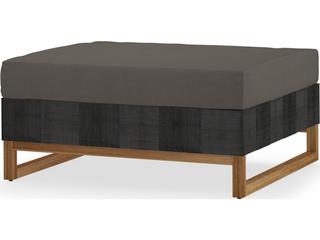 MamaGreen Ekka Wicker Cushion Outdoor Patio Ottoman