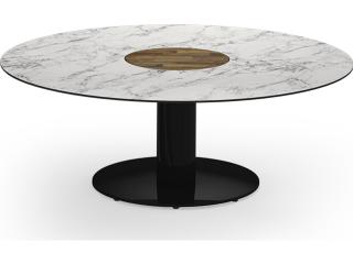 MamaGreen Stizzy Aluminum Round Outdoor Patio Chat Table