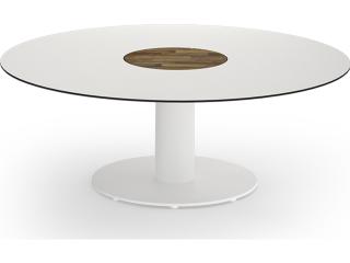 MamaGreen Stizzy Aluminum Round Outdoor Patio Chat Table