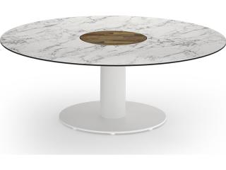 MamaGreen Stizzy Aluminum Round Outdoor Patio Chat Table